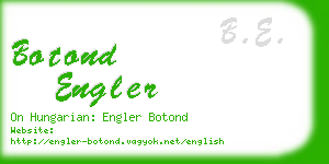 botond engler business card